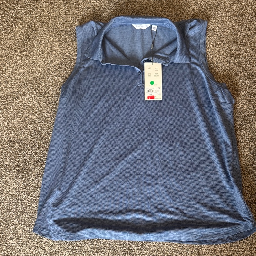 Walter Hagen Blue Golf Polo